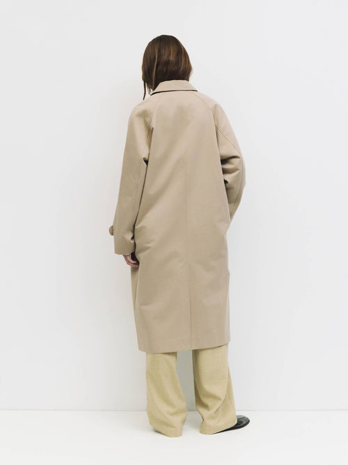 Pointed Collar Trench Coat
